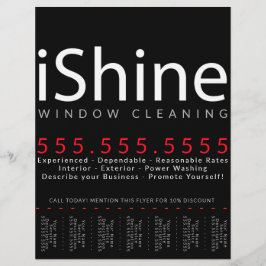 Shine. Tvätta Städning fönster Städning ström Reklamblad