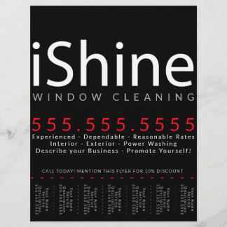 Shine. Tvätta Städning fönster Städning ström Reklamblad