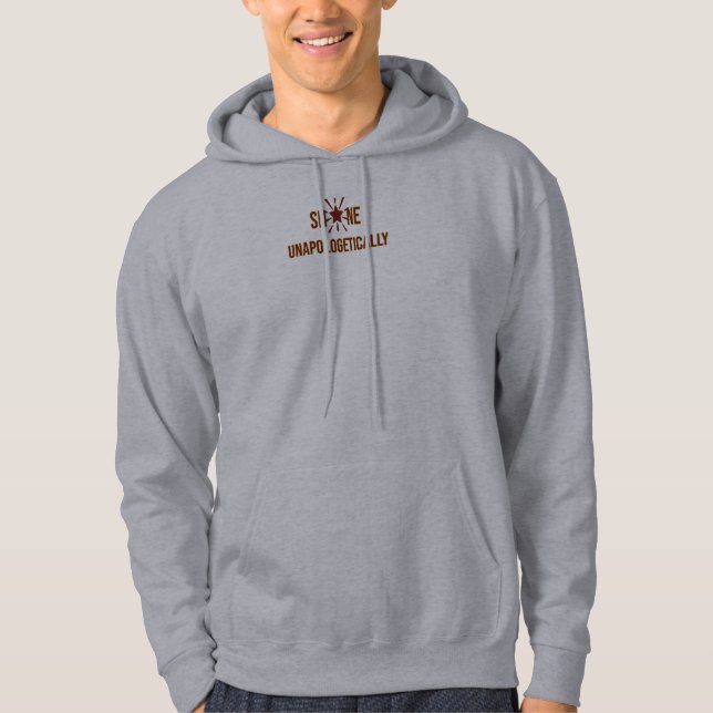 "Shine Unapologetically" är ett inspirerande ord  Hoodie (Framsida)