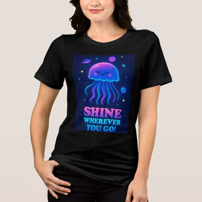 Shine vart du än går, jellyfish Tee (Framsida)