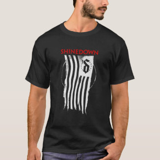 Shinedown-förstörd Flagga T Shirt