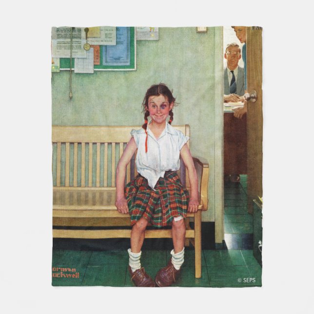 Shiner eller utanför huvudmannens kontor fleecefilt (Framsidan)