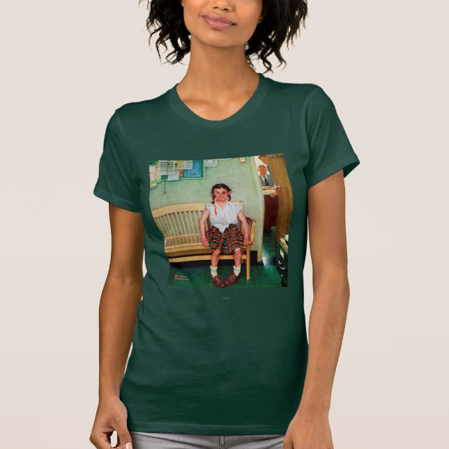 Shiner eller utanför huvudmannens kontor tee shirt (Framsida)
