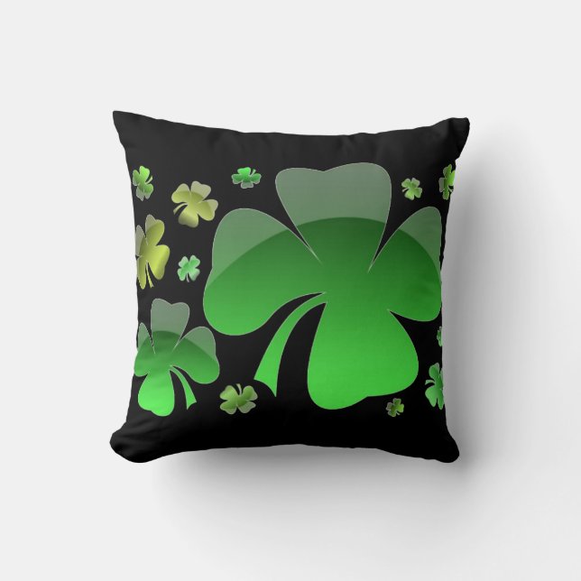 Shiney Shamrocks Cushion Kudde (Framsida)