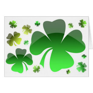 Shiney Shamrocks Hälsningskort