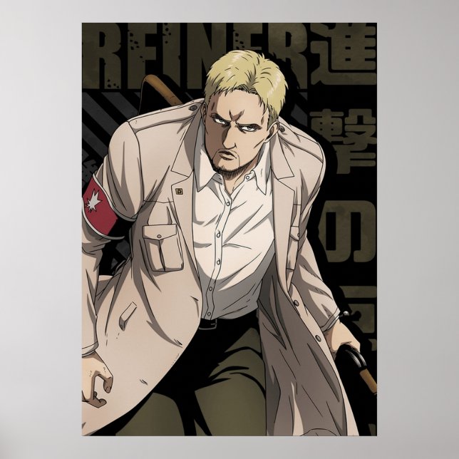 Shingeki no Kyojin Reiner Braun Poster (Framsidan)