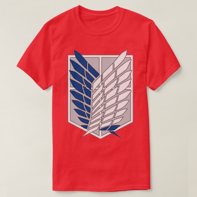 Shingeki no kyojin Vingar of Freedom Redbubble T Shirt (Design framsida)