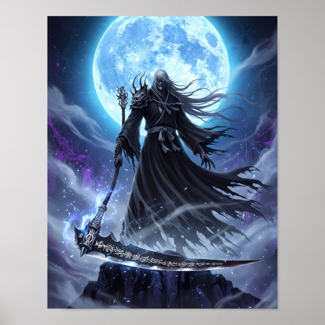 Shinigami Sumi-e Art Poster (Framsidan)