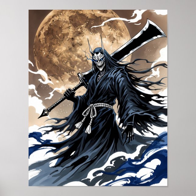 Shinigami Sumi-e Art Poster (Framsidan)