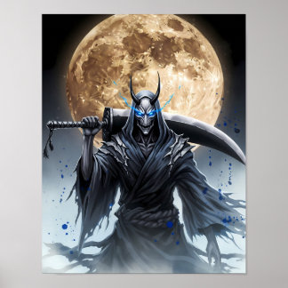 Shinigami Sumi-e Art Poster