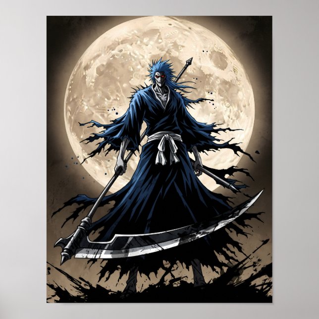Shinigami Sumi-e Art Poster (Framsidan)