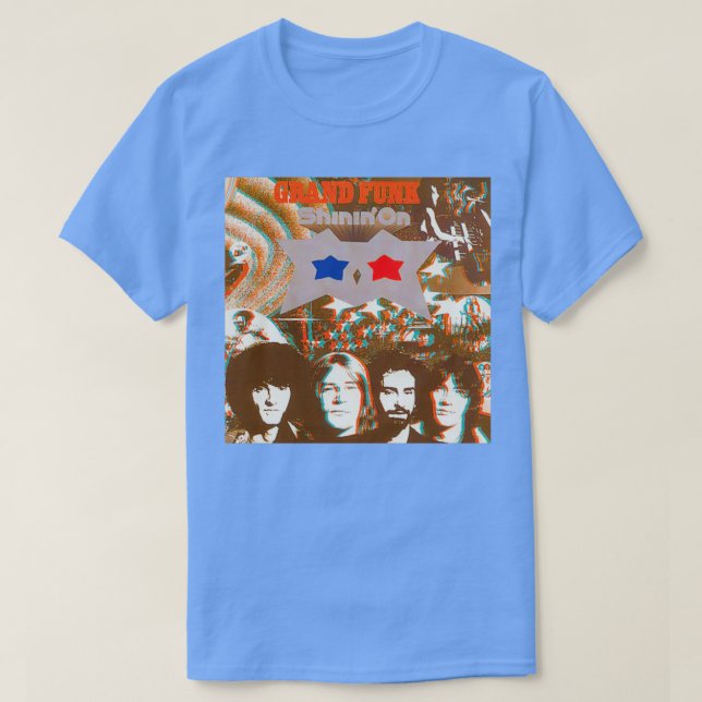 Shinin x27 On Grand Funk Railroad Begränsad Editio T Shirt (Design framsida)