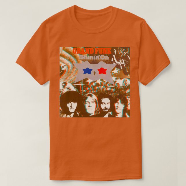 Shinin x27 på Grand Funk Railroad T Shirt (Design framsida)