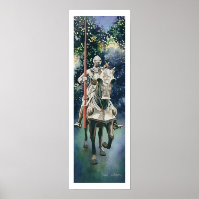 "Shining Armor" Knight Watercolor Poster (Framsidan)