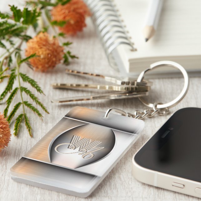 Shining Brushed Steel Monogram (Högra Framsidan)