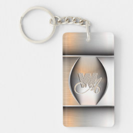 Shining Brushed Steel Monogram