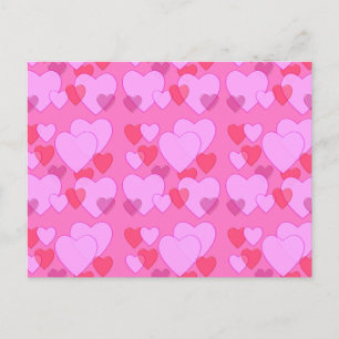 Shining heart Alla hjärtans dag bakgrund rosa Helg Vykort