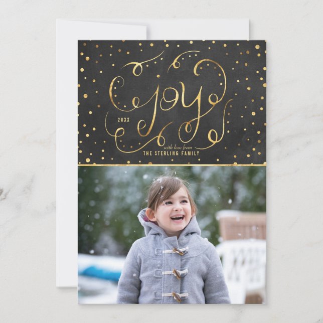 Shining Joy Helgdag Photo Card Julkort (Framsida)