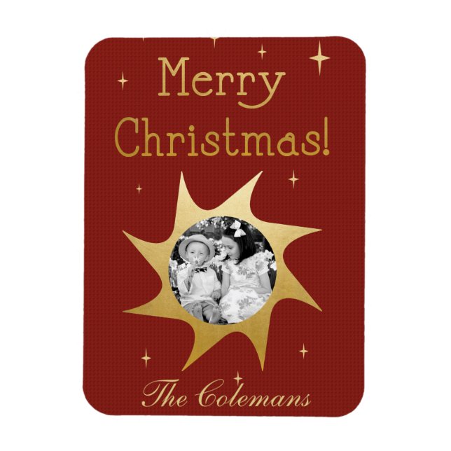 Shining jul Önskemål - fotomagnet Magnet (Vertikal)