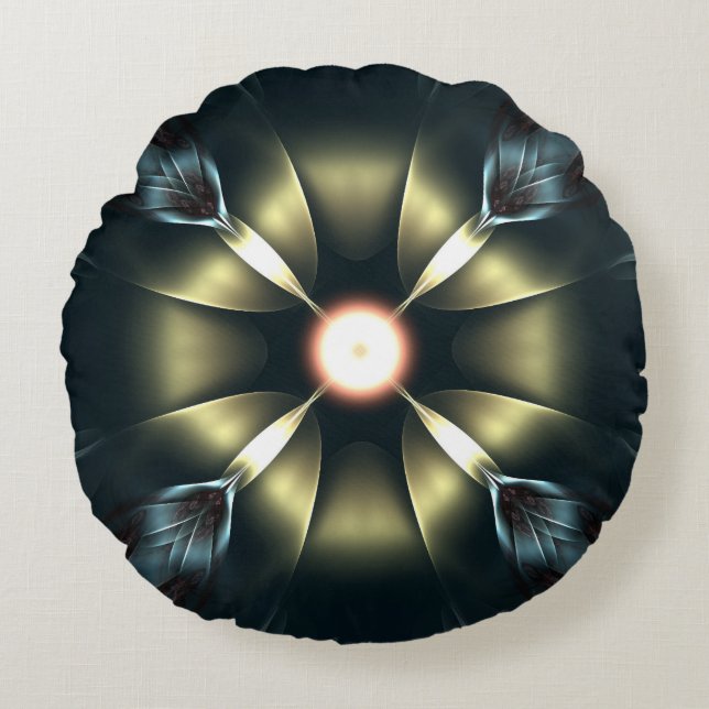 Shining Ornament Rund Kudde (Framsidan)