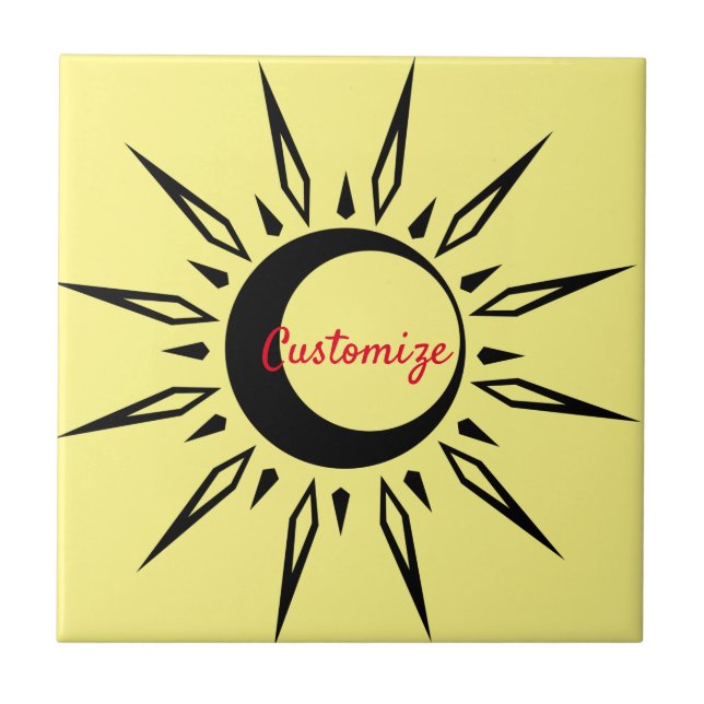 Shining Sol Crescent Måne Thunder_Cove Kakelplatta (Framsidan)