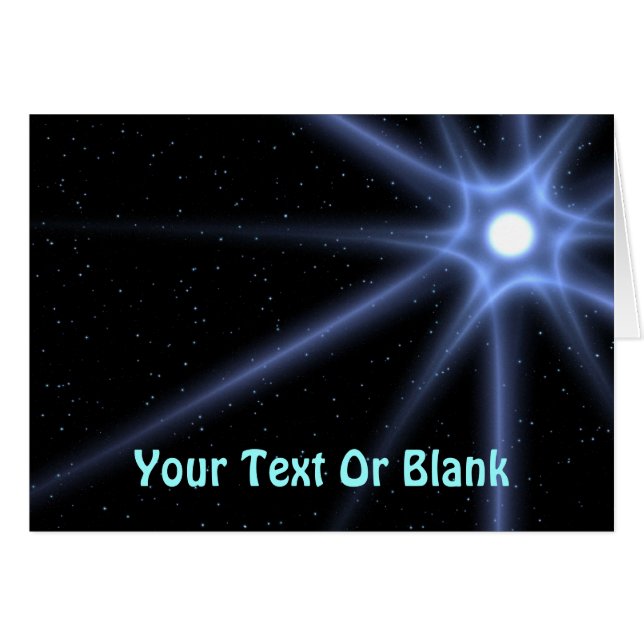 Shining Star Hälsningskort (Framsidan Horizontal)