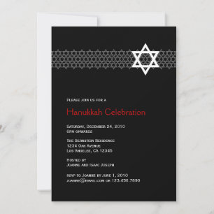 Shining Star Hanukkah-partiets inbjudan