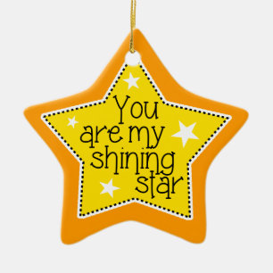 Shining Star Kärlek, Familj och Vänner jul Julgransprydnad Keramik