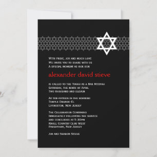 Shining Star Pub Mitzvah-inbjudan Inbjudningar