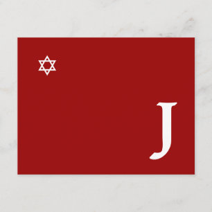 Shining Star Pub Mitzvah Monogram OSA kort