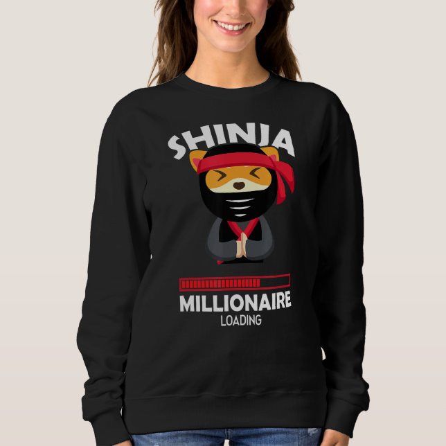 Shinja Millionaire Loading Crypto Blockchain Char T Shirt (Framsida)