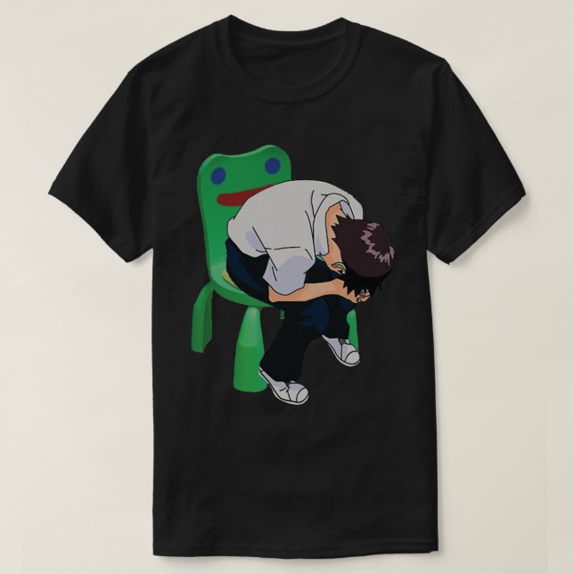 Shinji Ikari i Froggy Ordförande T Shirt (Design framsida)
