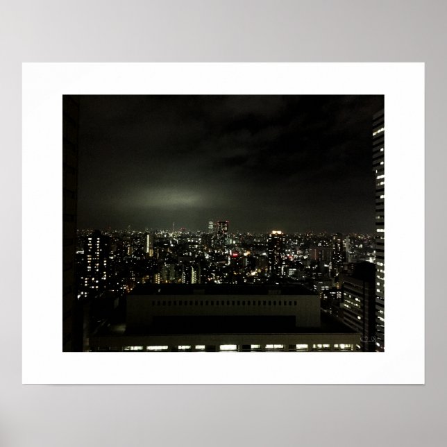 "Shinjiku, Tokyo, Japan by Night." -  Poster (Framsidan)