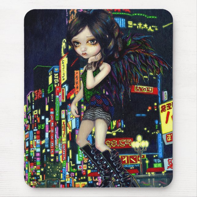"Shinjuku ängel" Mousepad Musmatta (Framsidan)