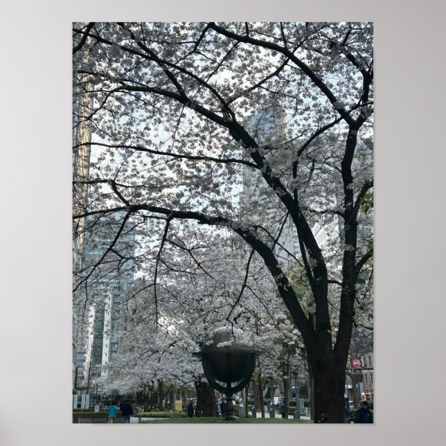 Shinjuku i Sakura Season Poster (Framsidan)
