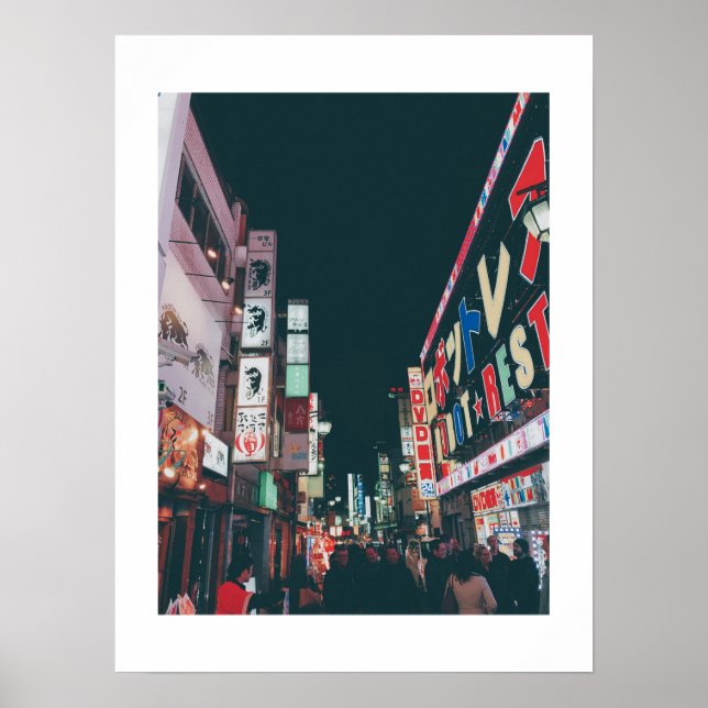 Shinjuku Street Poster (Framsidan)