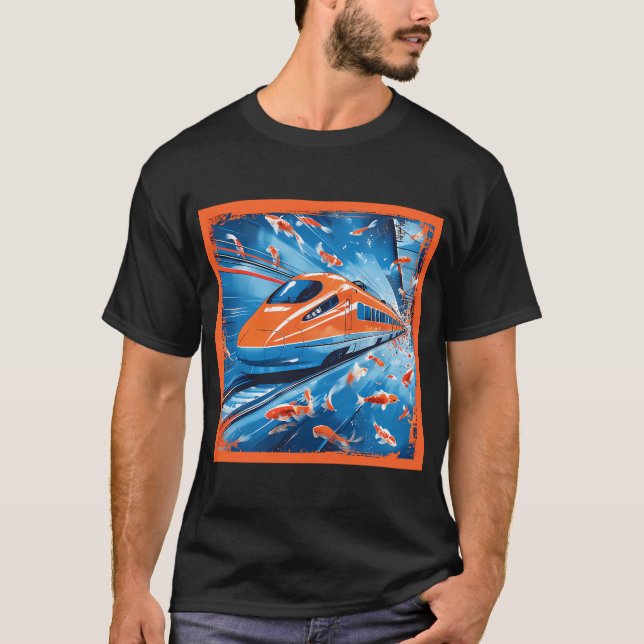 Shinkansen Strömlinje T Shirt (Framsida)