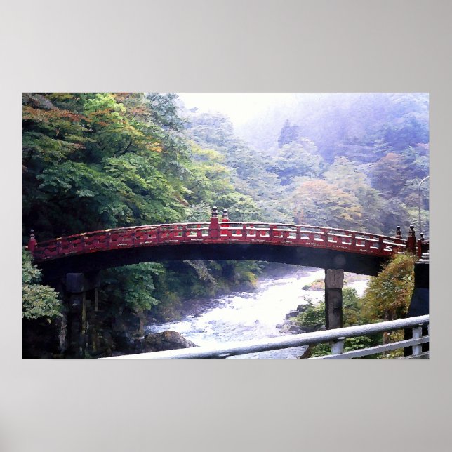 Shinkyo Bridge, Nikko, Japan Poster (Framsidan)