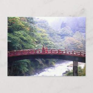 Shinkyo bridge Nikko Japan Vykort