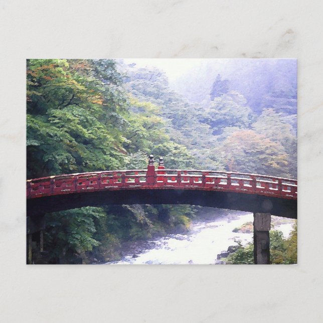 Shinkyo bridge Nikko Japan Vykort (Framsida)