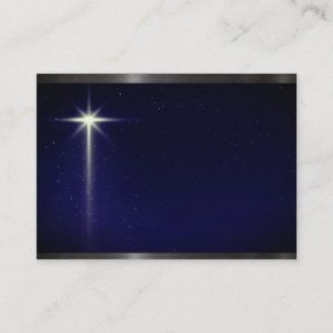Shinna Bright North Star i Clear Blå himmel på e Visitkort