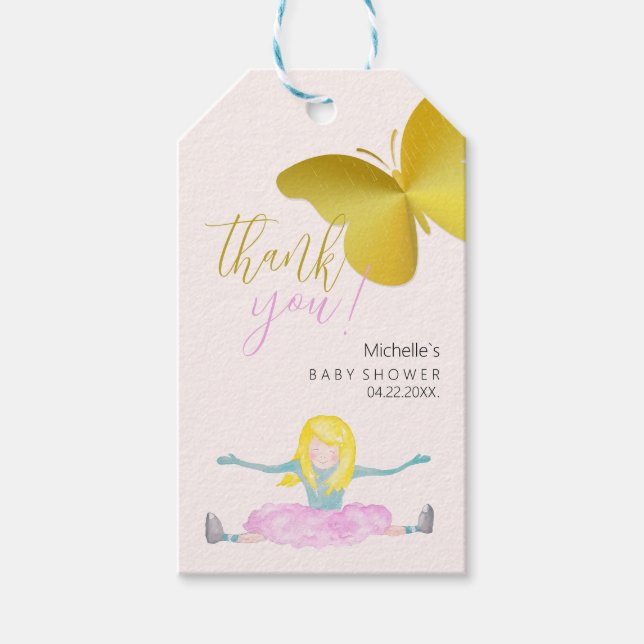 Shinna som en bild av en liten vattenfärg presentetikett (Framsidan)