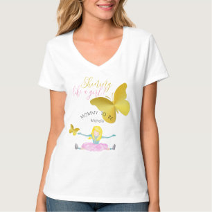 Shinna som en bild av en liten vattenfärg t shirt