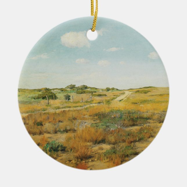 Shinnecock Backe av William Merritt Chase Julgransprydnad Keramik (Framsidan)
