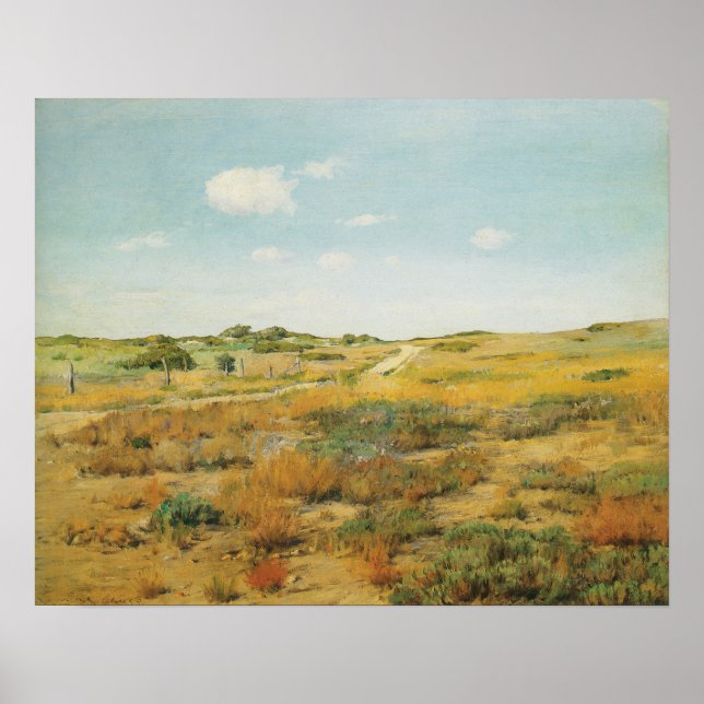 Shinnecock Backe av William Merritt Chase Poster (Framsidan)