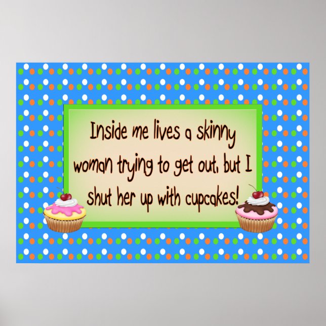 Shinny Women and cupcakes poster (Framsidan)