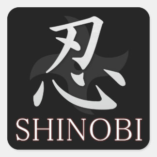 SHINOBI Stickers Fyrkantigt Klistermärke