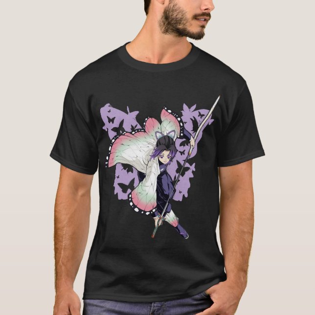 Shinobu Kimetsu No Yaiba T-Shirt (Framsida)