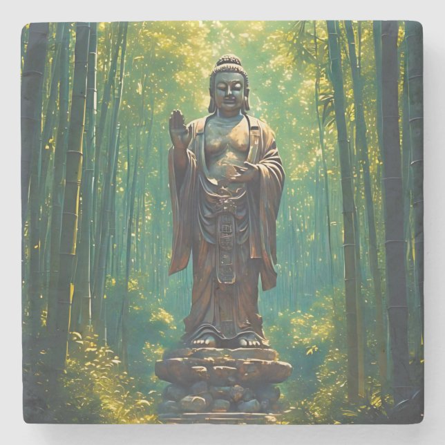 Shinrin no Hotoke (skogens Buddha) Stenunderlägg (Framsidan)