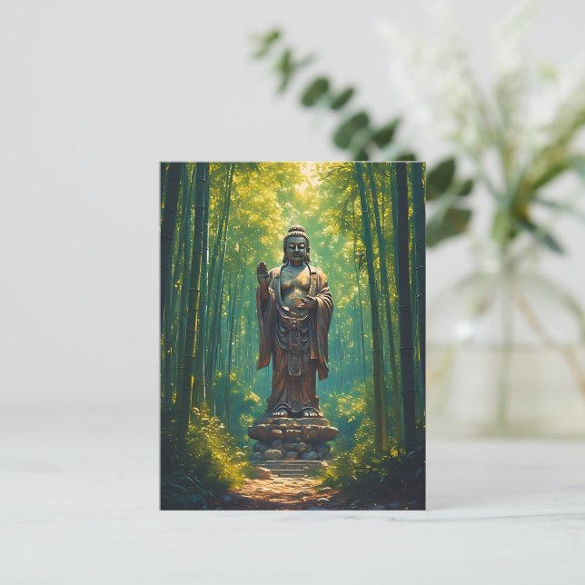 Shinrin no Hotoke (skogens Buddha) Vykort (Stående Fram)